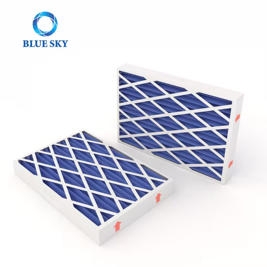 Maßgeschneiderter Luftfilter für Merv 6, Merv 8, Merv 11, Merv 13, Kartonrahmen, plissierte Platte, AC-Ofen, HVAC